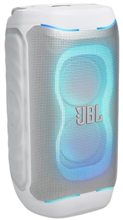 JBL PartyBox 130, Altavoz Portátil para Fiestas con Asa Plegable, Blanco | Bluetooth 5.3, Sonido JBL, Espectáculo de Luces Dinámico, Hasta 15 horas de Autonomía, a Prueba de Salpicaduras IPX4