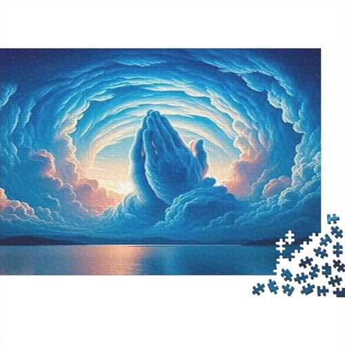 Manos de Oración Celestial 1000 Piezas Stock De Cartas Premium Rompecabezas Premium Fans De Adolescentes 12-18 Años Difícil Desafío Decoración De Paredes 70x50cm/1000pcs