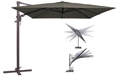 Madison Ampelschirm Monaco Flex 300x300 cm anthrazit