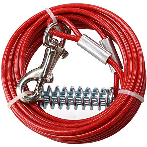 AB Tools - Cable de amarre para perro de 9 m resistente a la intemperie