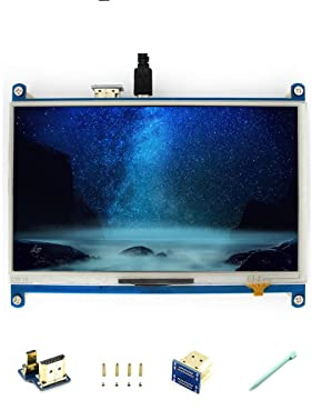 IBest 7 inch LCD Resistive Touch Screen 1024x600 IPS Display HDMI Interface for Any Revision of Raspberry Pi and PC Drivers Provided