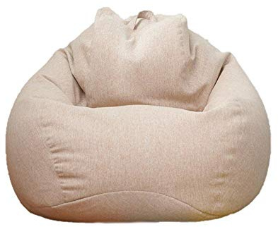 azurely Sittsäcksöverdrag, sittsäcksfodral utan fyllning, 110 x 90 cm stor inomhus vardagsrum sittsäckar överdrag utomhus vattentät trädgårdsgolv kuddöverdrag