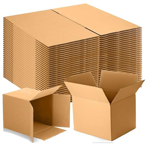 Wellpack Europe 5 Medium Flatpack Cardboard Boxes Moving House Storage Double Walled 18x12x12Inch