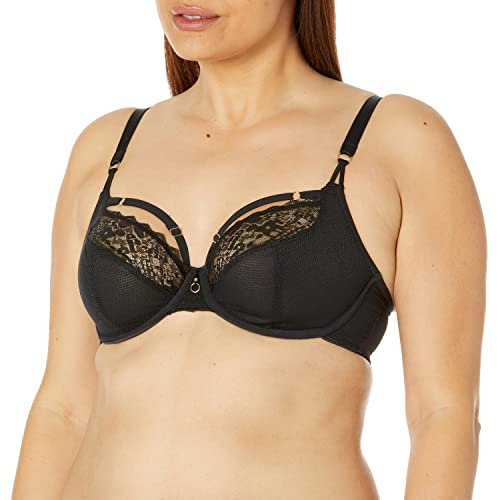 Freya Women's Temptress Underwire Plunge Bra, Opaque, Black, 36F