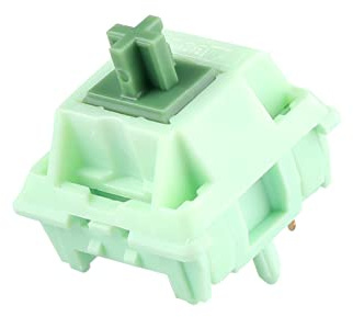 KiiBoom Linear 55gf Matcha Latte Interruttore per tastiera meccanica, interruttore 5 pin con stelo POM, alloggiamento nylon PC, 35 pezzi