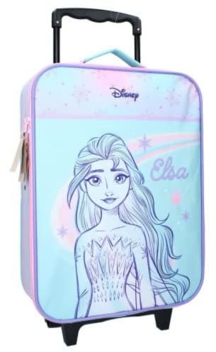mybagstory Koffer – Die Eiskönigin – Blau – Kinder – Gepäck – Reise – Urlaub – Koffer Mädchen – Größe 42 cm – Rollen – Geschenkidee