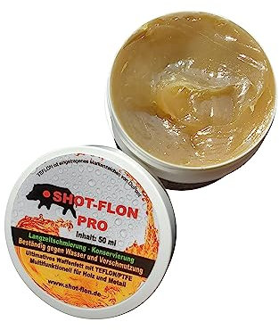 SHOT-FLON PRO PTFE Teflon Waffenfett 50 ml Langzeit Schmierung und Konservierung Waffenpflege Gewehre Pistolen Revoler Waffenreinigung