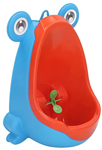 Orinatoio per Vasino per Bambini Fissato Al Muro, Orinatoio per Bambini in Plastica con Mira Divertente Addestramento di pipì per Ragazzi (Blu)