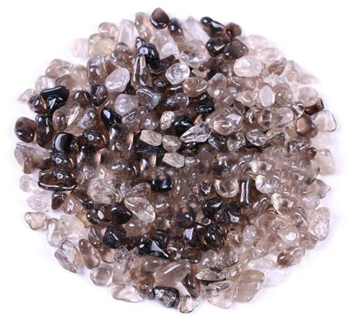 100/300/500 g de pierres naturelles, cristaux de gravier, puces de quartz, minéraux de guérison, agates roulées, spécimen de pierres précieuses, décoration d'aquarium, 5-7 mm, citrine c