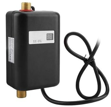 Chauffe-eau électrique instantané Ensemble D'accessoires De Bain, Mini Chauffe-eau Électrique 3800W, Caravane De Camping En Plein Air, Système De Douche Instantanée, Accessoire De Cuisine Et De Salle