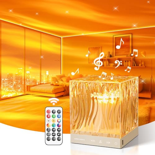 Proiettore Stelle Soffitto, 18 Color Lampada Aurora Boreale, 15 Rumore Bianco Bluetooth Luce Notturna Bambini con Telecomando, proiettore soffitto Rotante Graduale, Led Lampada è un Regalo Speciale