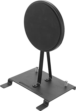 ifundom Schlagzeug Single Pedal Übungsmatte aus Stahl in Schwarz mit Verschleißschutz und Bassdrum Schutz für Anfänger Geeignet