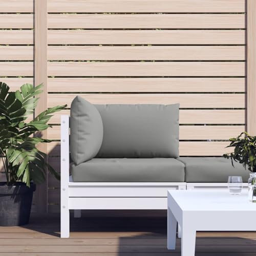 ShGaxin Palettensofa-Auflagen 3 STK Palettenkissen Outdoor, Europaletten Sitzkissen Outdoor, Paletten Rückenkissen, Grau Stoff