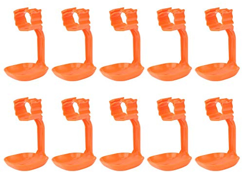10 Stück Hühnertränke, Tränke, Nippelbecher, Tränke Zum Aufhängen, Geflügelbrunnen und Tränkebecher, Gebogener Arm, Bauernhof für Wasserspender
