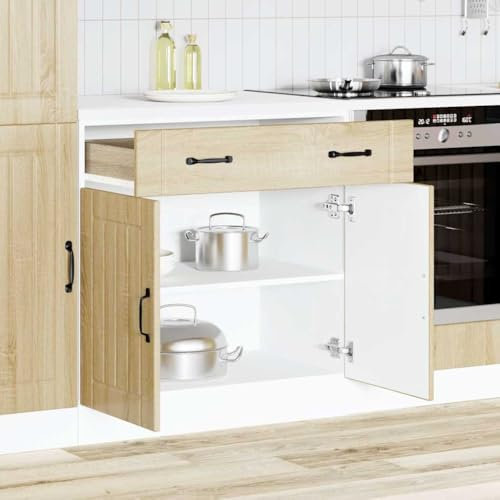 Generisch Küchen-Unterschrank Lucca Sonoma-Eiche Holzwerkstoff,jiangboyue-853740