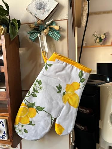 Guanto da Cucina presina Napoli Limoni in Cotone Made in Italy (Colore 1)