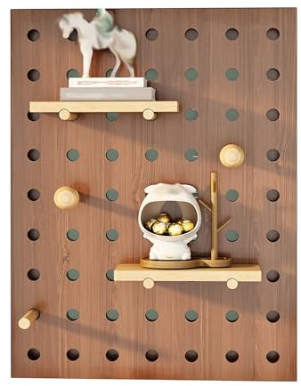 Stromzähler Box Schalttafelabdeckung Mit Haken, Massivholz-Abdeckung Für Sicherungskästen Mit Ablage, Dekorativ Versteckte Schalttafel Für Flur Und Schlafzimmer, Langlebige Nutzung(Brown,30x40cm/11.8x