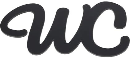 Guyode Adesivi per Porte Toilette, Targhette Porta Wc Bagno Autoadesiva, Targhette Personalizzate Becorazioni Bagno, Decorative Door Signs Indoors, Cartelli Guida Per Wc per Ristorante Ufficio Bar