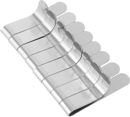 SOLUSTRE Edelstahl-Ringclips 8 Stück Ausziehbare Tortenring-Schnallen Zum Fixieren Von Kuchenringe Mousse-Ringe Und Dessertringe Für Backen Von Kuchen Keksen Und Gebäck Leicht Zu Reinigen