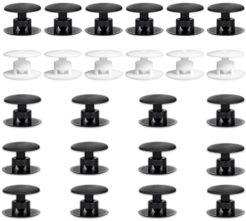 CXNXFD 24 Stück Knöpfe für Crocs,Ersatz-Crocs Nieten und Knöpfe für Schuhe,Croc Nieten Knöpfe,Kunststoff Druckknöpfe, Verschlüsse, Schuhe