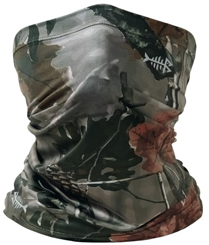 Bassdash Cache-cou multifonction, bandeau bandana, foulard, masque facial UPF 50 +, protection UV multifonction, écharpe magique, bandeau élastique pour l'équitation, la moto, la randonnée, la pêche