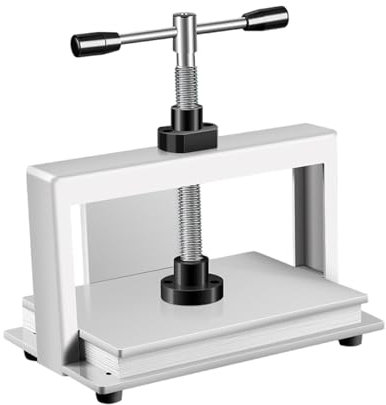 Manuelle Papierpresse, A4/A3 Buchbindung, 1500 kg Druck, 150 mm Dicke Stahl Abflachmaschine für Bücher, Dokumente, Rechnungen