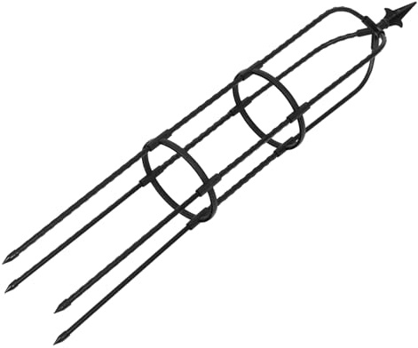 TOYANDONA Jaula De Soporte para Plantas Enrejado Metálico para Plantas Trepadoras Maceta Jardin o Interior Soporte para Flores Diametro Color Negro