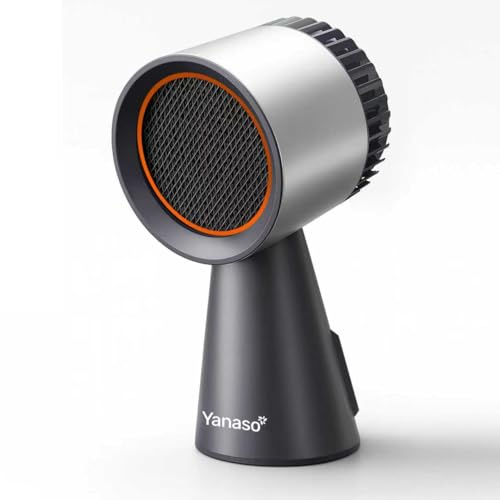 YANASO Hotte de cuisine portable – Ventilateur d'échappement silencieux à 3 vitesses avec deux filtres à charbon, grande tasse d'huile, design facile à nettoyer et amovible, parfait pour les