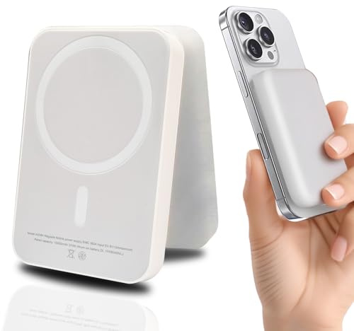 Power Bank 10000mAh, Bateria Externa Carga Rapida PD 20W, Bateria Portatil Ultra-Slim(15mm), Cargador Portatil Type c, Mini Power Bank Magnetico (15W)