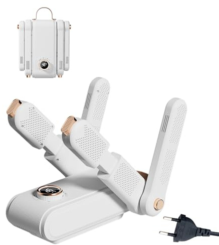 Schuhtrockner Elektrisch, Tragbar Schuhheizung Schuhwärmer, 2 Paar Shoe Dryer, Skischuhtrockner mit Heizgebläse, Timer, Geeignet für Schuhe, Handschuhe, Hüte, Socken und Fußballschuhe