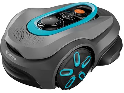 Gardena Smart SILENO Sense 400 m² Robot Tondeuse : Technologie sans câble de délimitation, Tonte avec IA, caméra intégrée (19941-20)