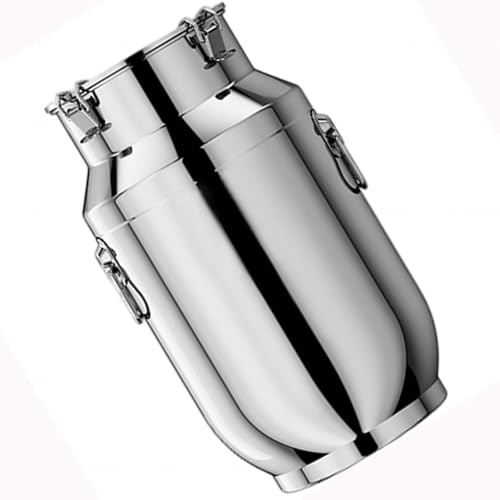 201 Bidon INOX 20 litres avec Robinet,Bidon a Lait INOX De Transport De Lait De Ferme Bidon De Baratte WW,Capacity-2.5L