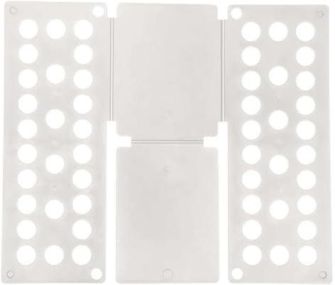 HGDNNDEOP T-förmiger Wäschefalter, Kleiderfaltbrett aus Kunststoff, Mehrfarbig, 21,3 x 25,08 Zoll(White)