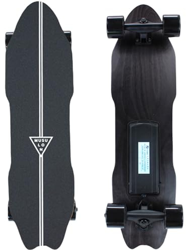 Elektro Skateboard, vierrädriges Longboard mit Zwei 400w nabenmotoren, wasserdichtes, stoßabsorbierendes Skateboard, maximale belastung 150kg, 40km/h Single-Drive-8km