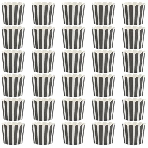 Beavorty Capacillos para Cupcakes Mini 50 Piezas, Moldes de Papel Resistentes a Altas Temperaturas, Tazas Desechables para Muffins y Pasteles Pequeños, Accesorios de Repostería para Horno