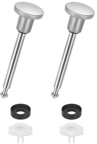 sourcing map 1 Set Tub Spout Diverter Repair Kit, Bathtub Leaky Faucet Repair Kit Including 1 Valve Stems, 1 Cup Seals, 1 Gate, Brushed Silver