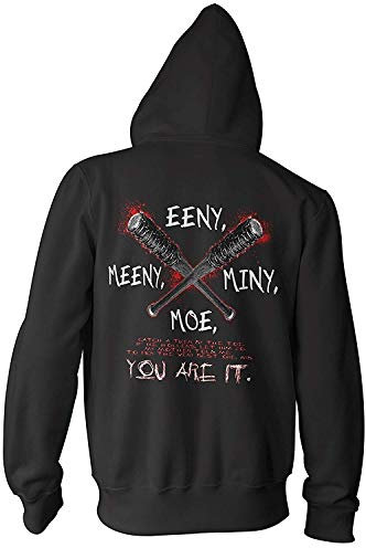 Herren Zip Hoodie Walking, Dead Eeny Meeny Miny Moe... You Are it ! Negan