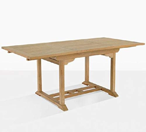 Esstisch ausziehbar Parma Teak Massivholz Breite 100 cm, Länge 180 bis 240 cm