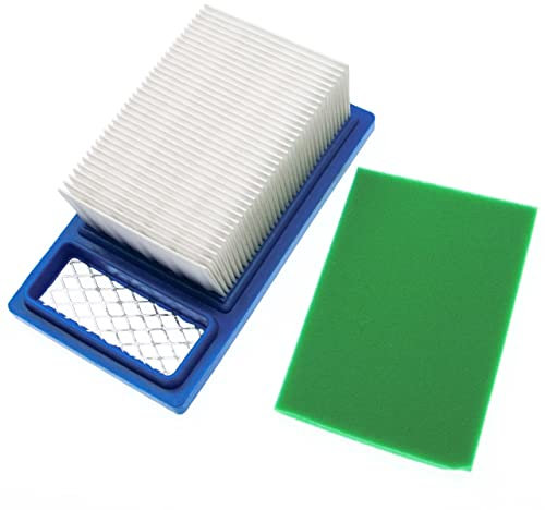vhbw Filterset 1x Vorfilter, 1x Luftfilter Ersatz für Wacker 157193, 160459 für Vibrationsstampfer mit Benzinmotor