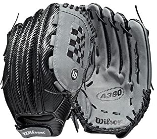 Wilson A360 Slowpitch 38,1 cm Gant pour Hommes, Noir, 38 cm