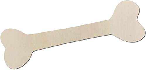 Kleenes Traumhandel Deko XXL Knochen aus Holz zum Bemalen & Dekorieren bis 80 cm - Hunde Dekoration Dog Deco (60 cm)