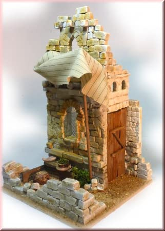 Orientalisches Markthaus Ibrahim – Krippenbausatz 20 x 20 cm – Weihnachtskrippe zum Selberbauen – Modellbau Krippenhaus – auch zur Erweiterung für orientalische Krippenlandschaften