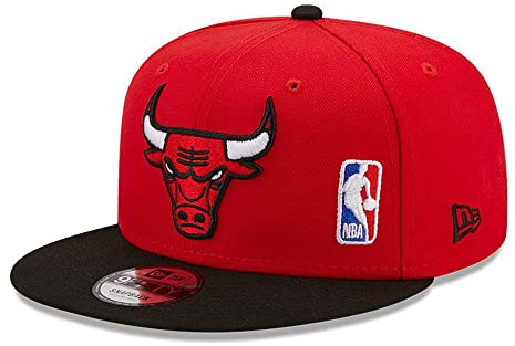 New Era Team Arch 9Fifty Snapback Cap Chicago Bulls Rot Schwarz, Size:M/L