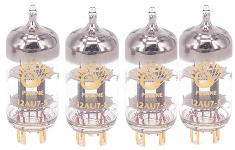 JINGERL Röhren 1 2AX7-S ECC83 12AU7-S ECC82 12AT7-S ECC81 Vakuumrohr Vintage HiFi DIY Audioventil-Vorverstärker Matched-Paar (Color : 12AU7-S-4pcs MQ)