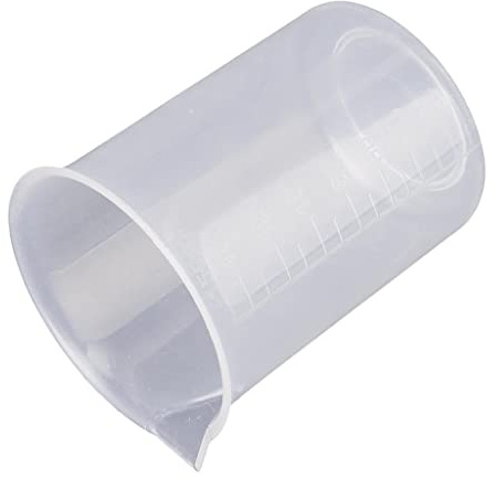Gralara 50,100,150,250,500ml Small Plastic Graduated Measuring Beaker/cup/container, Multi, 150ml