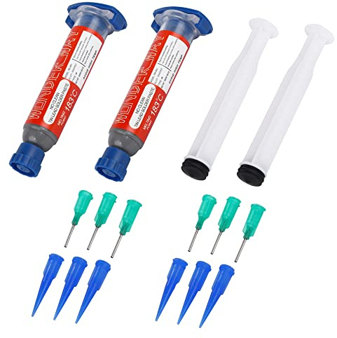 Wonderway Sn63/Pb37 T4 Tin Lead Solder Paste 183℃ Melting Point No-Clean(30gx2Packs)