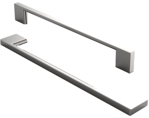 FURNIWARE 5 Pack Cabinet Pull,Brushed Nickel Cabinet Handles,Hardware Drawer Pulls,Solid Aluminum Kitchen Cabinet Door Handles Pull-192mm(7.6 Inch) Hole Center