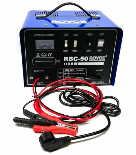 OISE ART STORE Trade Shop - Carica Batteria 12-24v 50a Auto Moto Camper Barca Caricabatterie Portatile