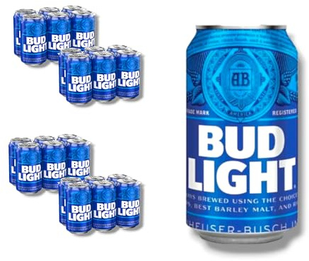 6 x Bud Light Beer 355ml- Amerikanisches Leichtbier in der Dose mit 4,2%