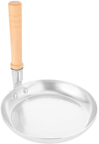 Ciieeo Oyakodon Pan Mini Skillet Egg Fry Pan Multi-Function Vertical Handle Small Metal Skillet for Oil Heating Pot for Dumpling Frying